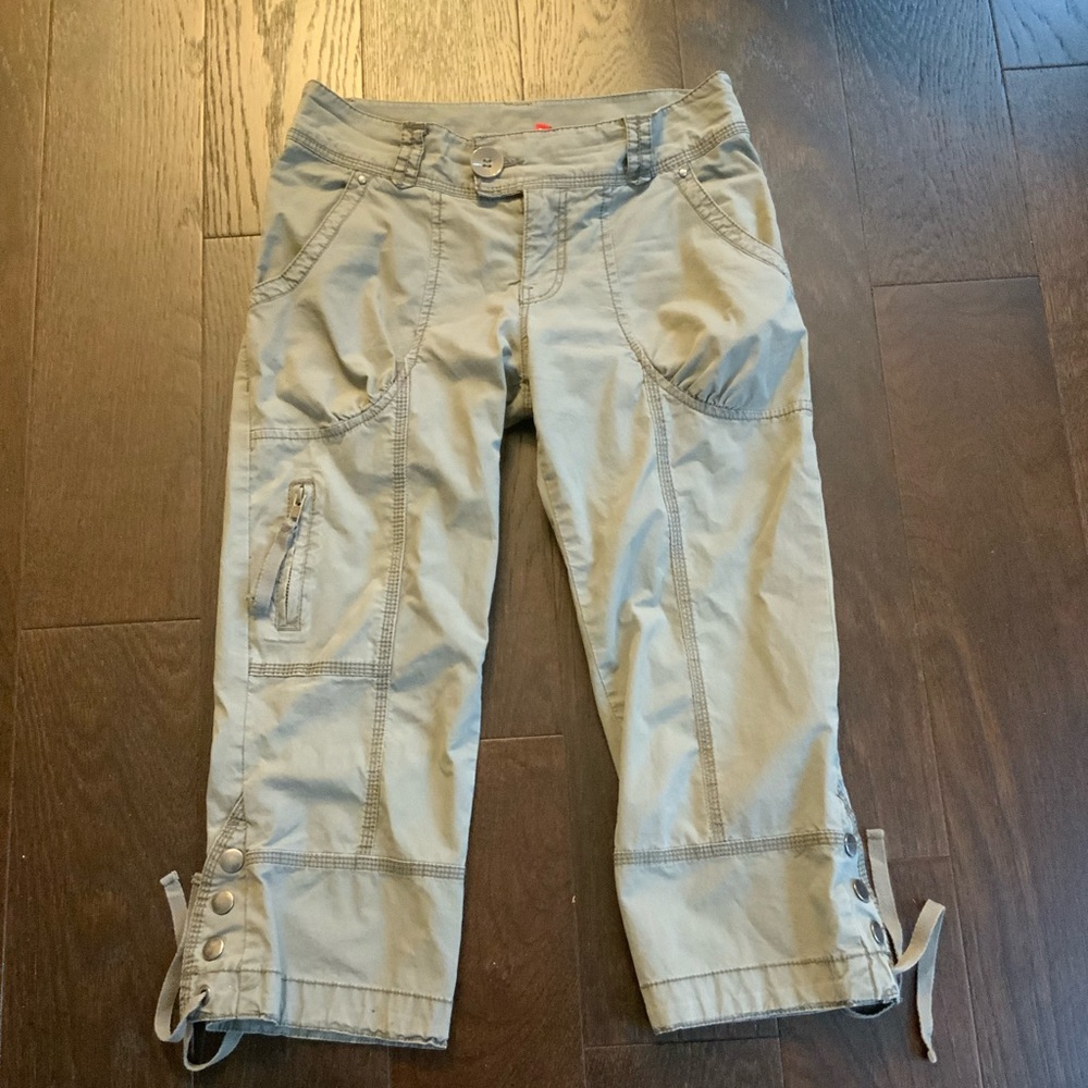 h&m divided womens capri pants, olive